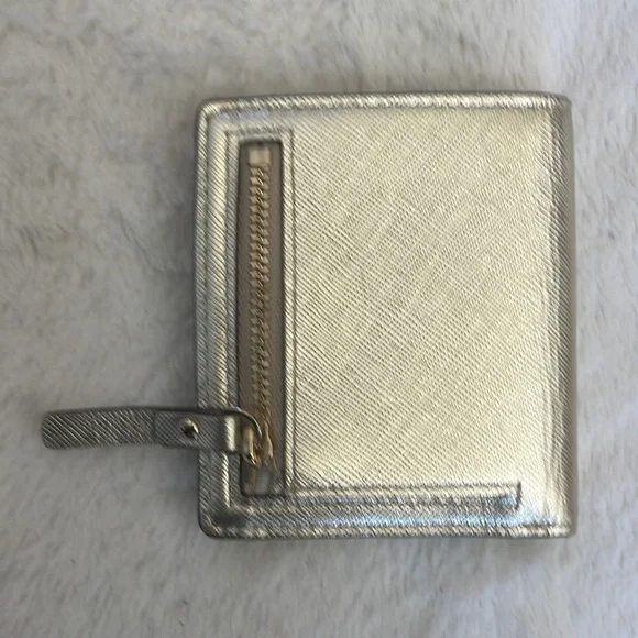 Kate Spade ♠️ metallic compact Wallet EUC - Picture 10 of 10